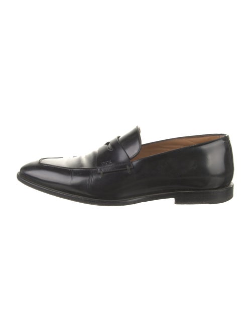 DIOR MEN Oblique Jacquard Leather Dress Loafers