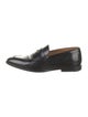 DIOR MEN Oblique Jacquard Leather Dress Loafers
