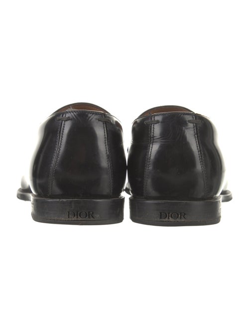 DIOR MEN Oblique Jacquard Leather Dress Loafers