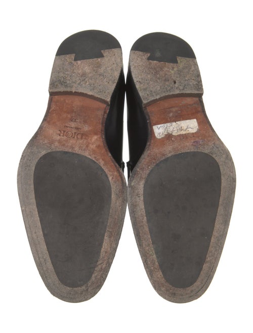 DIOR MEN Oblique Jacquard Leather Dress Loafers