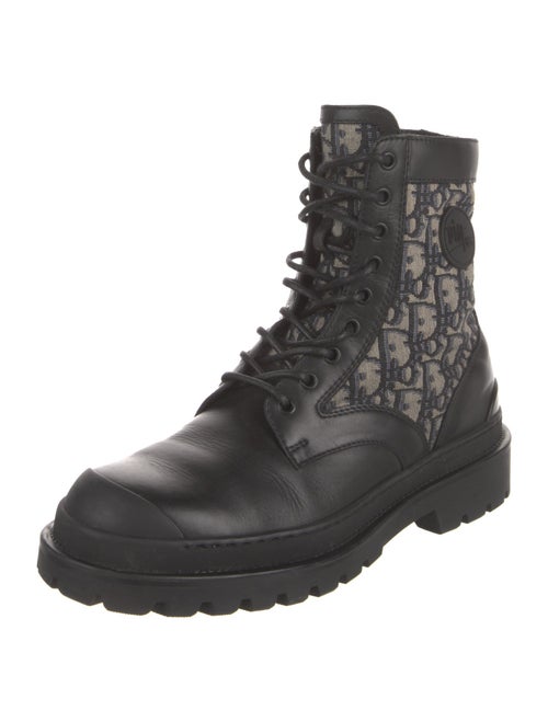 DIOR MEN Explorer Oblique Jacquard Combat Boots