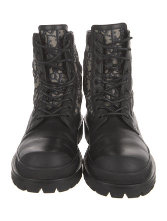 DIOR MEN Explorer Oblique Jacquard Combat Boots