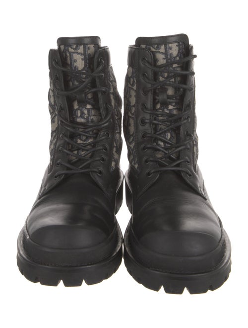 DIOR MEN Explorer Oblique Jacquard Combat Boots