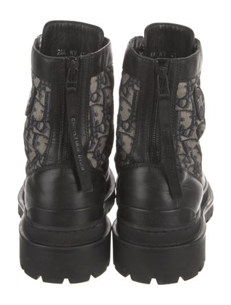 DIOR MEN Explorer Oblique Jacquard Combat Boots