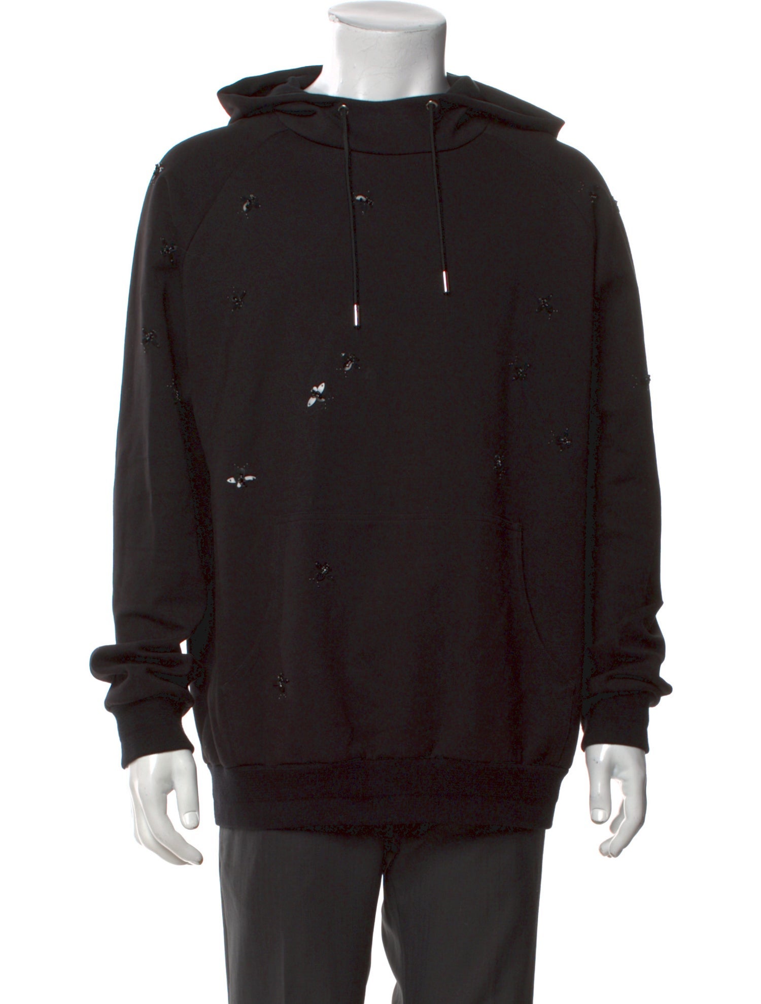 Balenciaga 2017 Homme-Embroidered Bleached Sweatshirt w