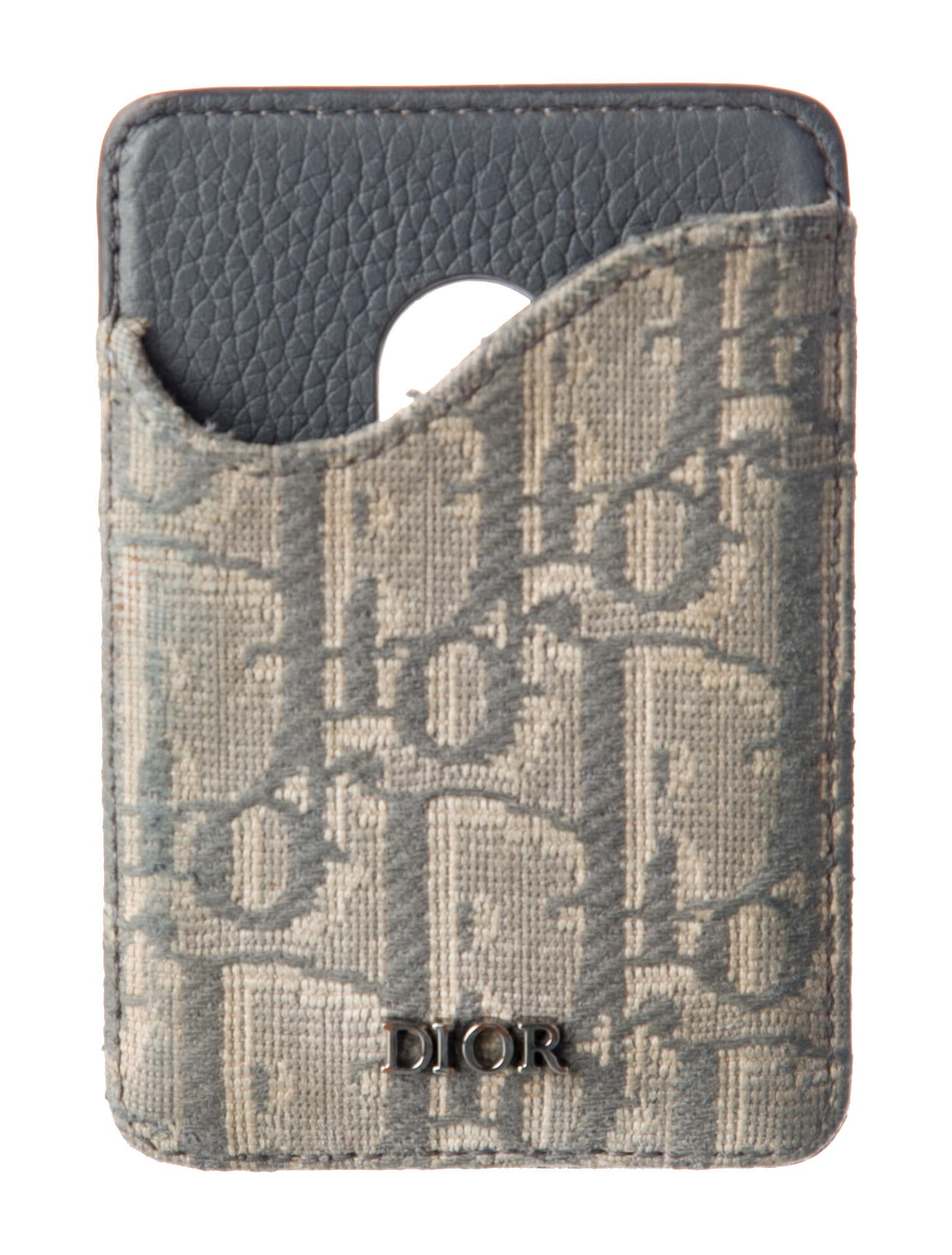 DIOR MEN 2024 Oblique Jacquard Card Holder