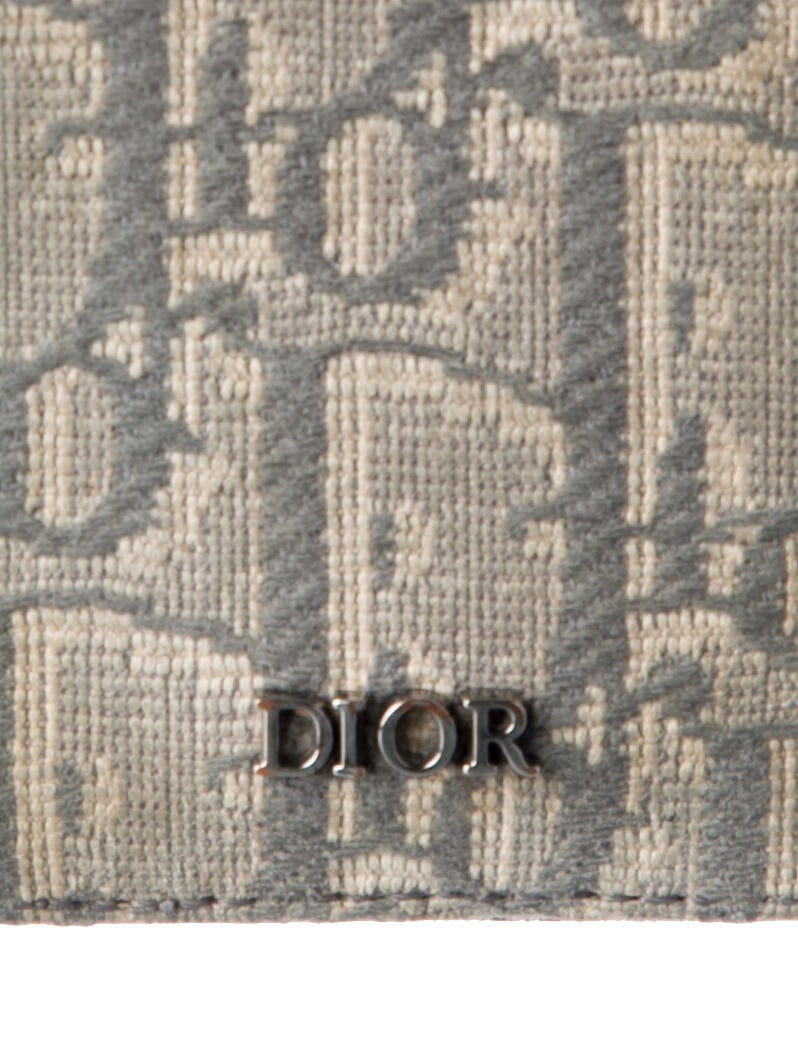 DIOR MEN 2024 Oblique Jacquard Card Holder