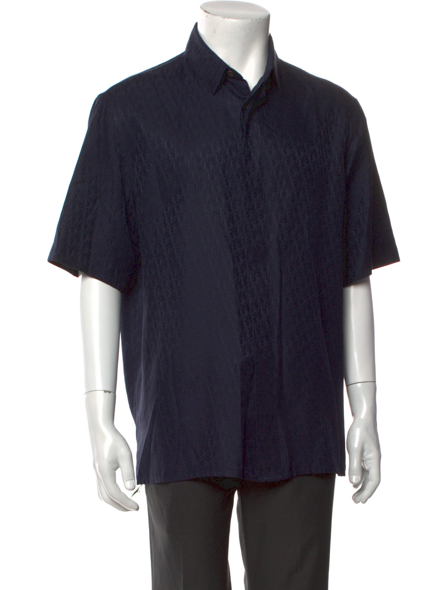 DIOR MEN Oblique Jacquard Short Sleeve Shirt