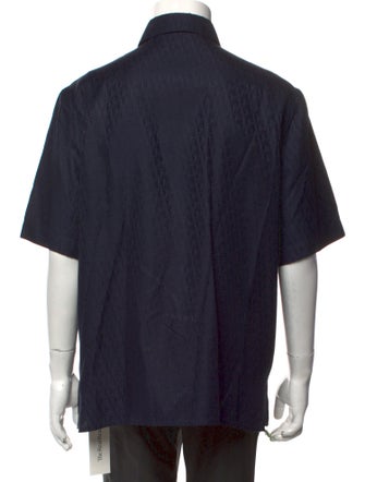 DIOR MEN Oblique Jacquard Short Sleeve Shirt