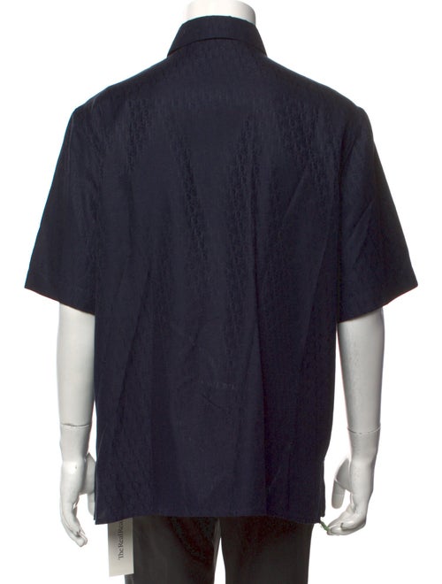 DIOR MEN Oblique Jacquard Short Sleeve Shirt