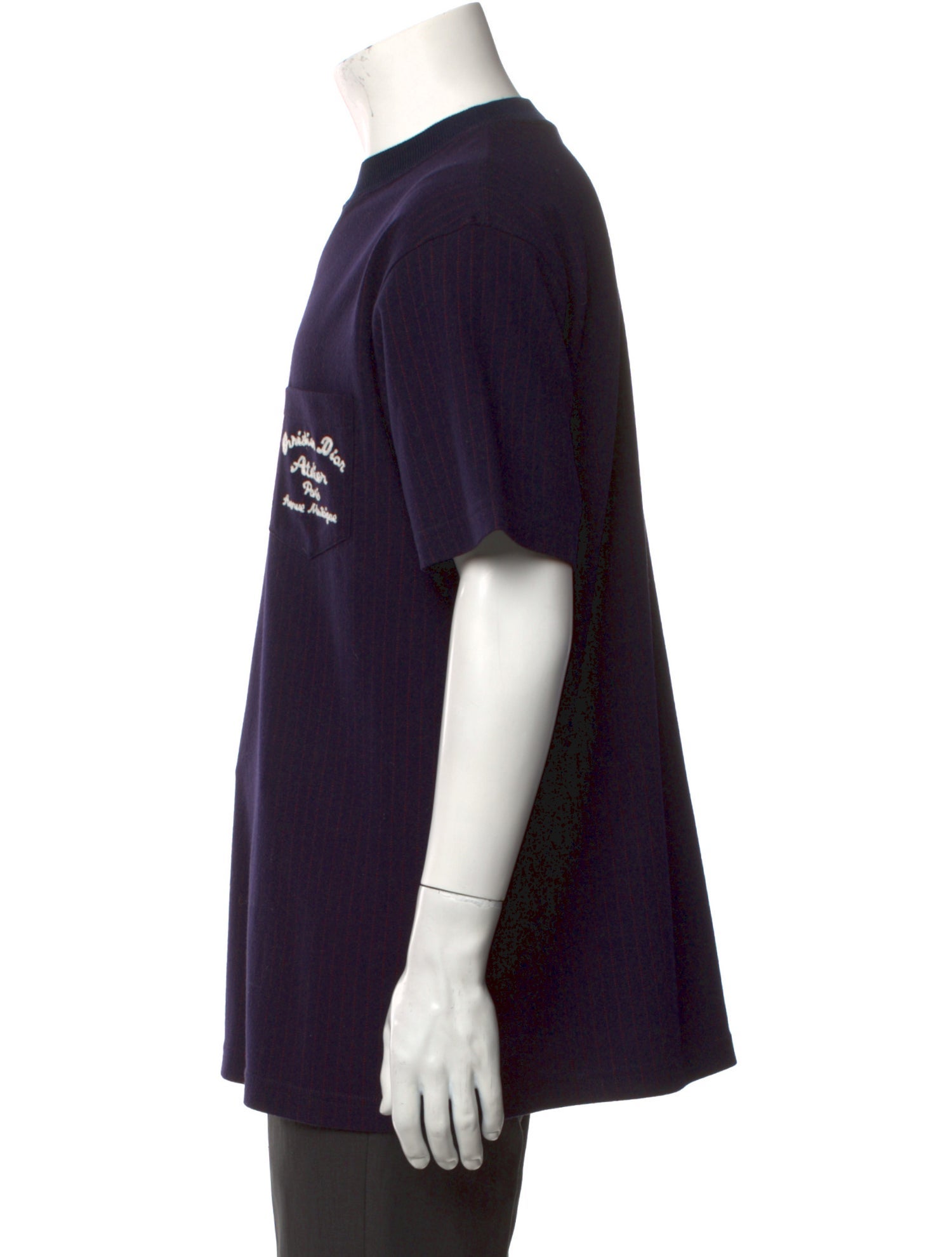 DIOR MEN Oblique Jacquard Wool T-Shirt