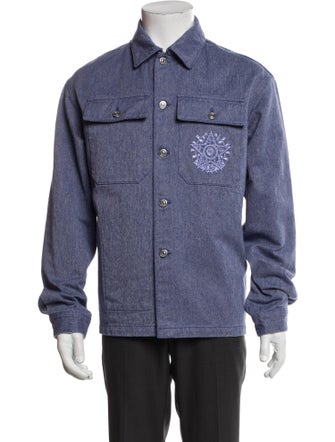 DIOR MEN 2022 Signature Logo Denim Jacket