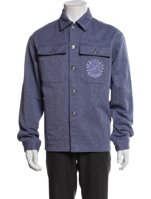 DIOR MEN 2022 Signature Logo Denim Jacket