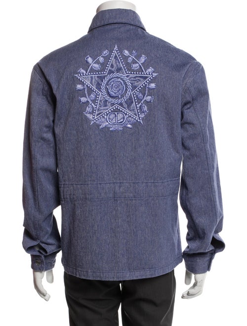 DIOR MEN 2022 Signature Logo Denim Jacket