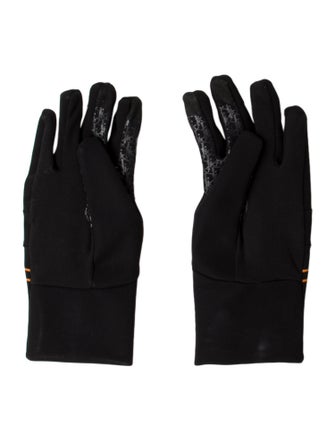 DIOR MEN Black Polyamide Oblique Gloves