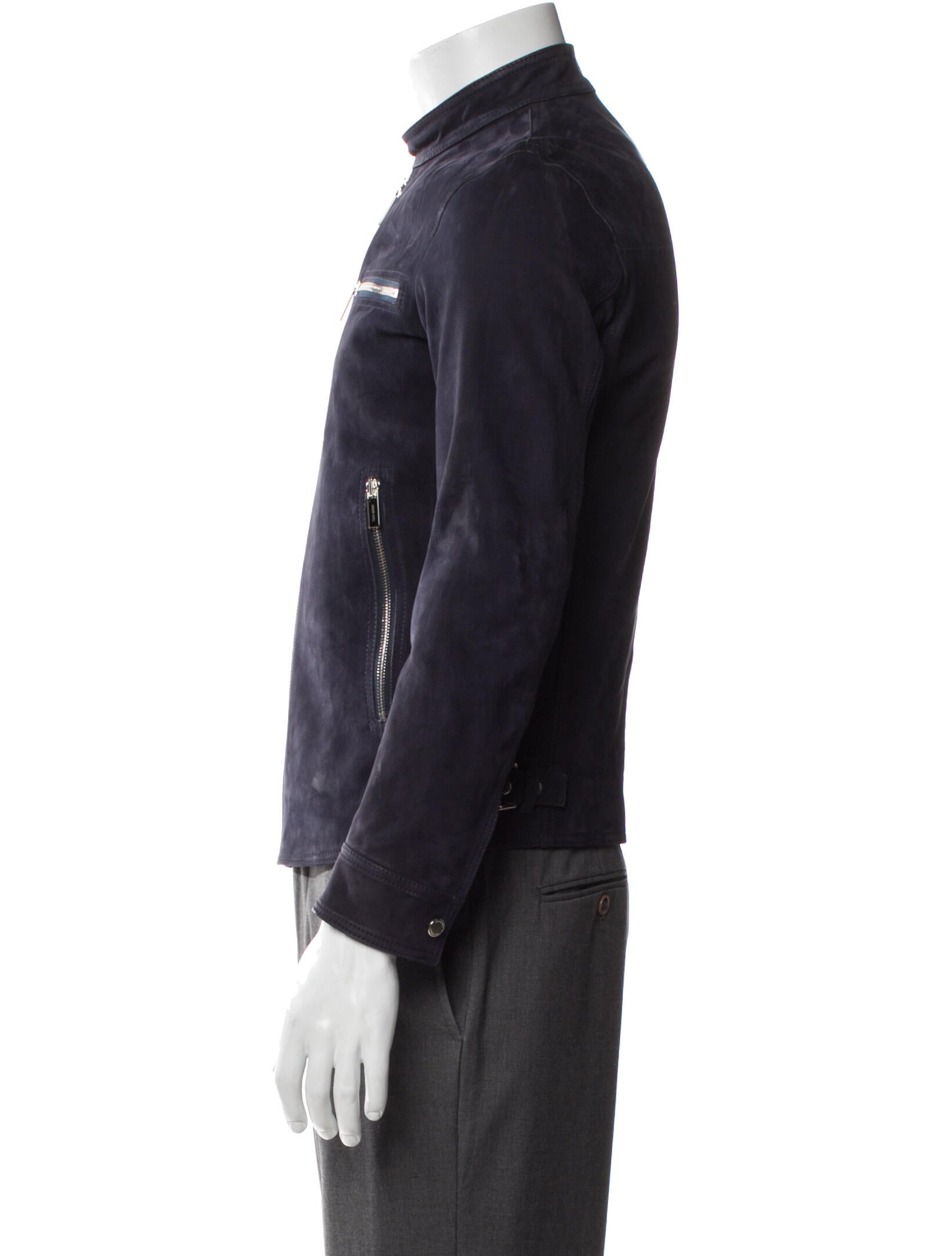 Dior Homme Diorissimo Pattern Calfskin Moto Jacket