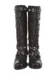 Christian Dior Leather Crystal Embellishments Riding Boots
