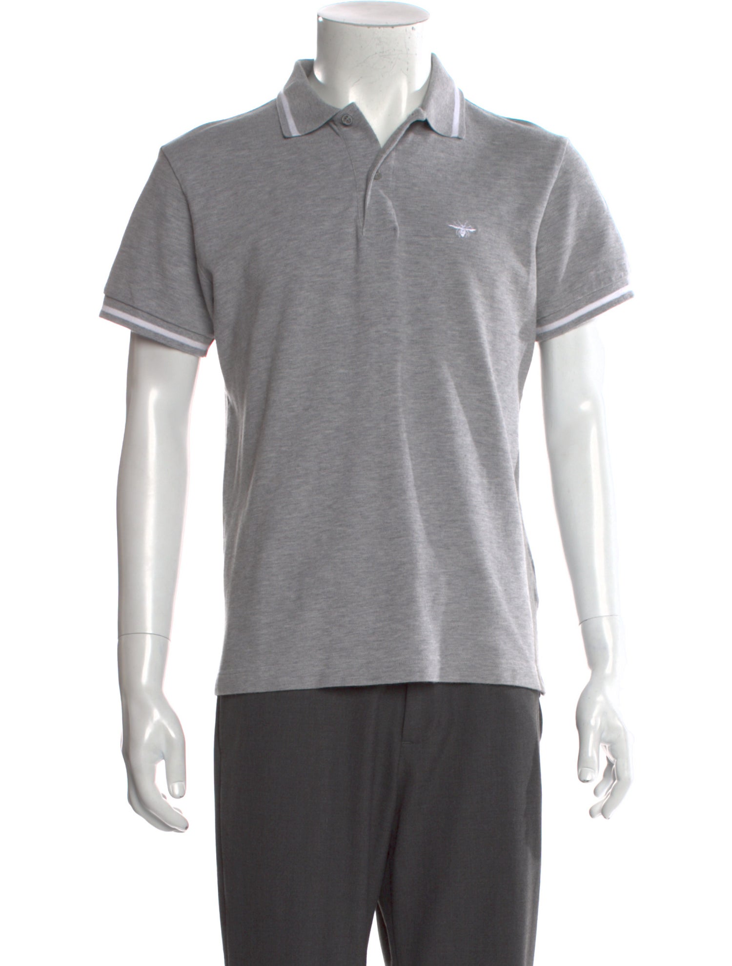 Dior Homme Bee Accent Crew Neck Polo Shirt