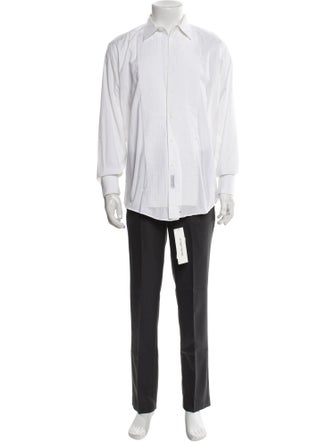 Christian Dior Bee Accent Chemises Tuxedo Shirt
