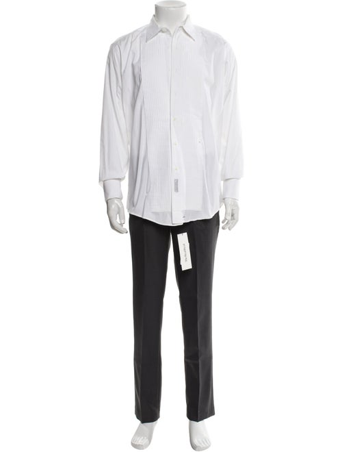 Christian Dior Bee Accent Chemises Tuxedo Shirt