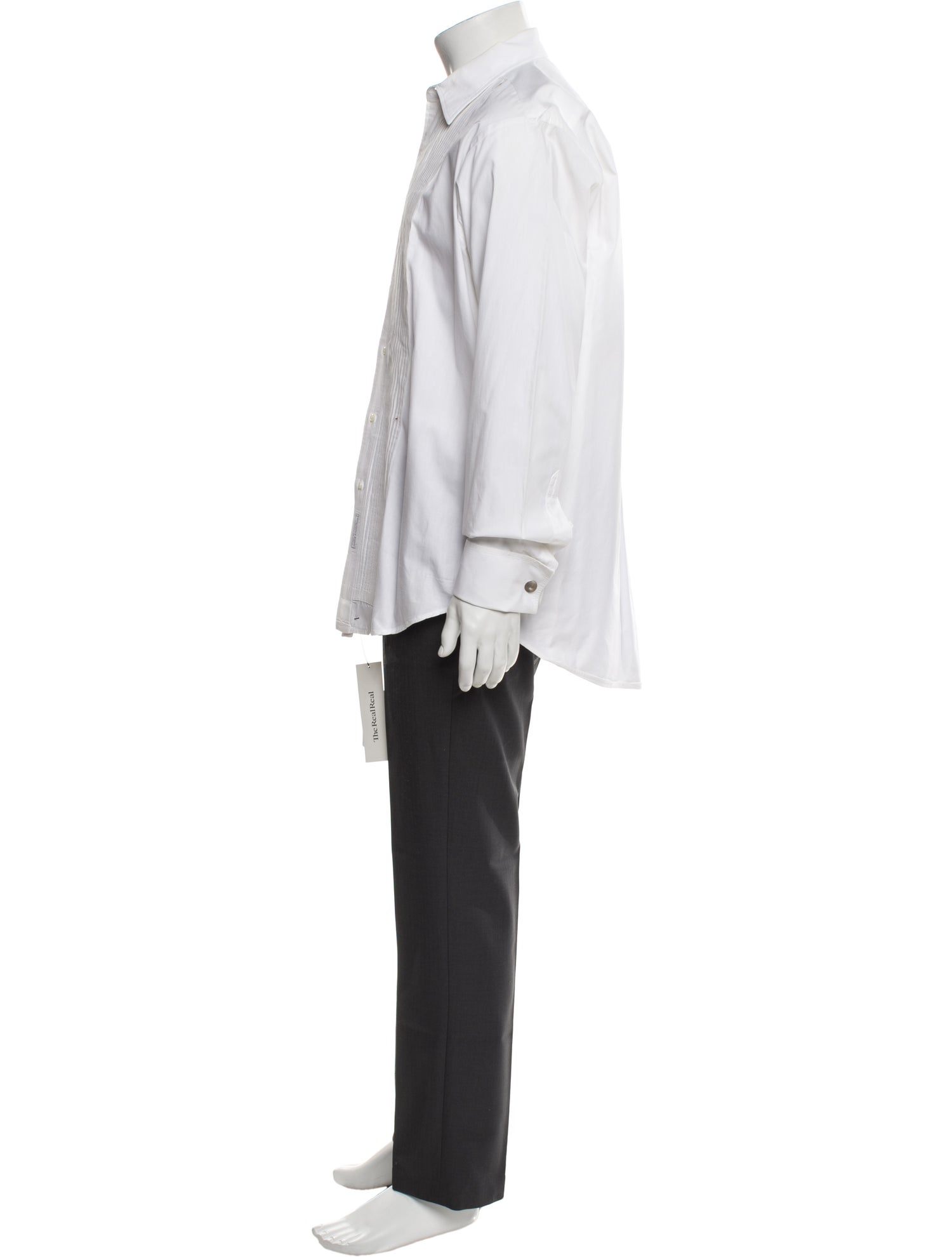 Christian Dior Bee Accent Chemises Tuxedo Shirt