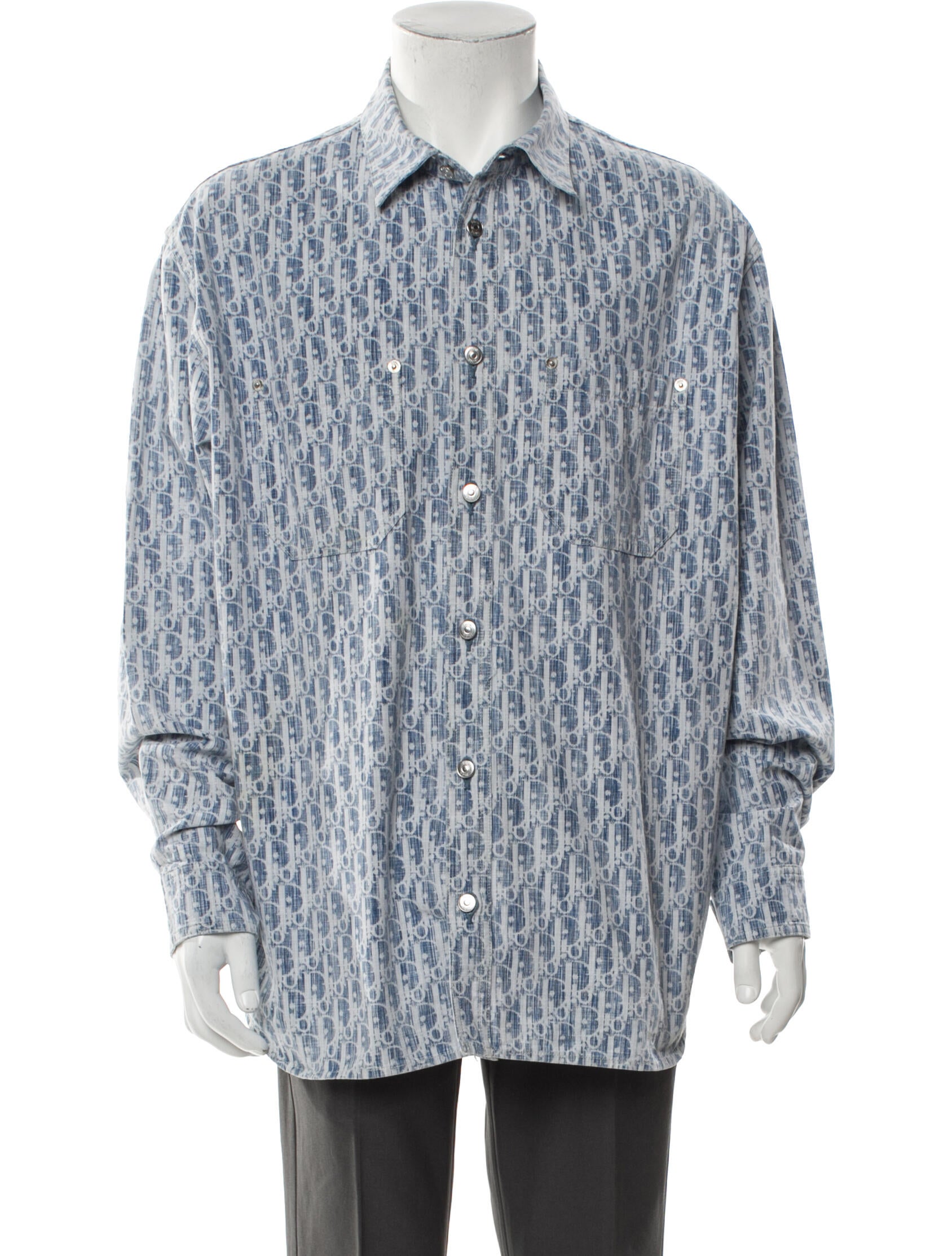 DIOR MEN 2017 Oblique Jacquard Shirt