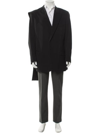 DIOR MEN Scarf Lapel Virgin Wool Blazer