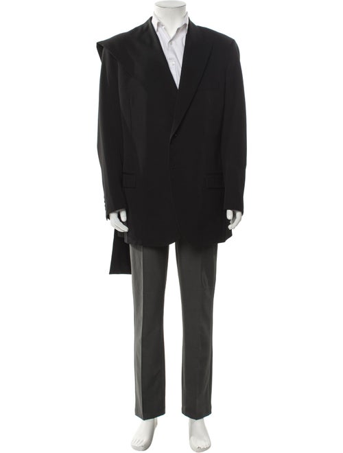 DIOR MEN Scarf Lapel Virgin Wool Blazer
