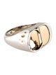 Dior Homme 'CD' Two-Tone Signet Ring