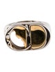 Dior Homme 'CD' Two-Tone Signet Ring