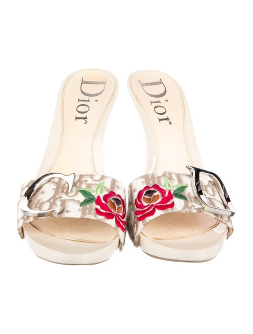 Christian Dior Diorissimo Pattern Canvas Slides
