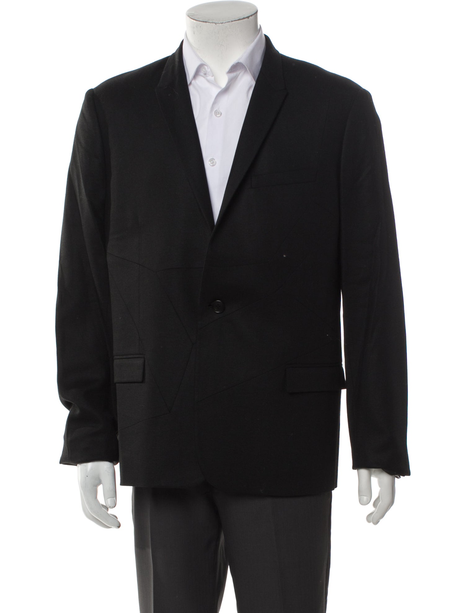 Dior Homme Geometric Patterned Wool Blazer