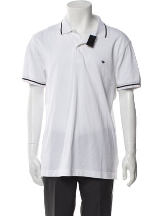 DIOR MEN Bee Accent Collar Polo Shirt