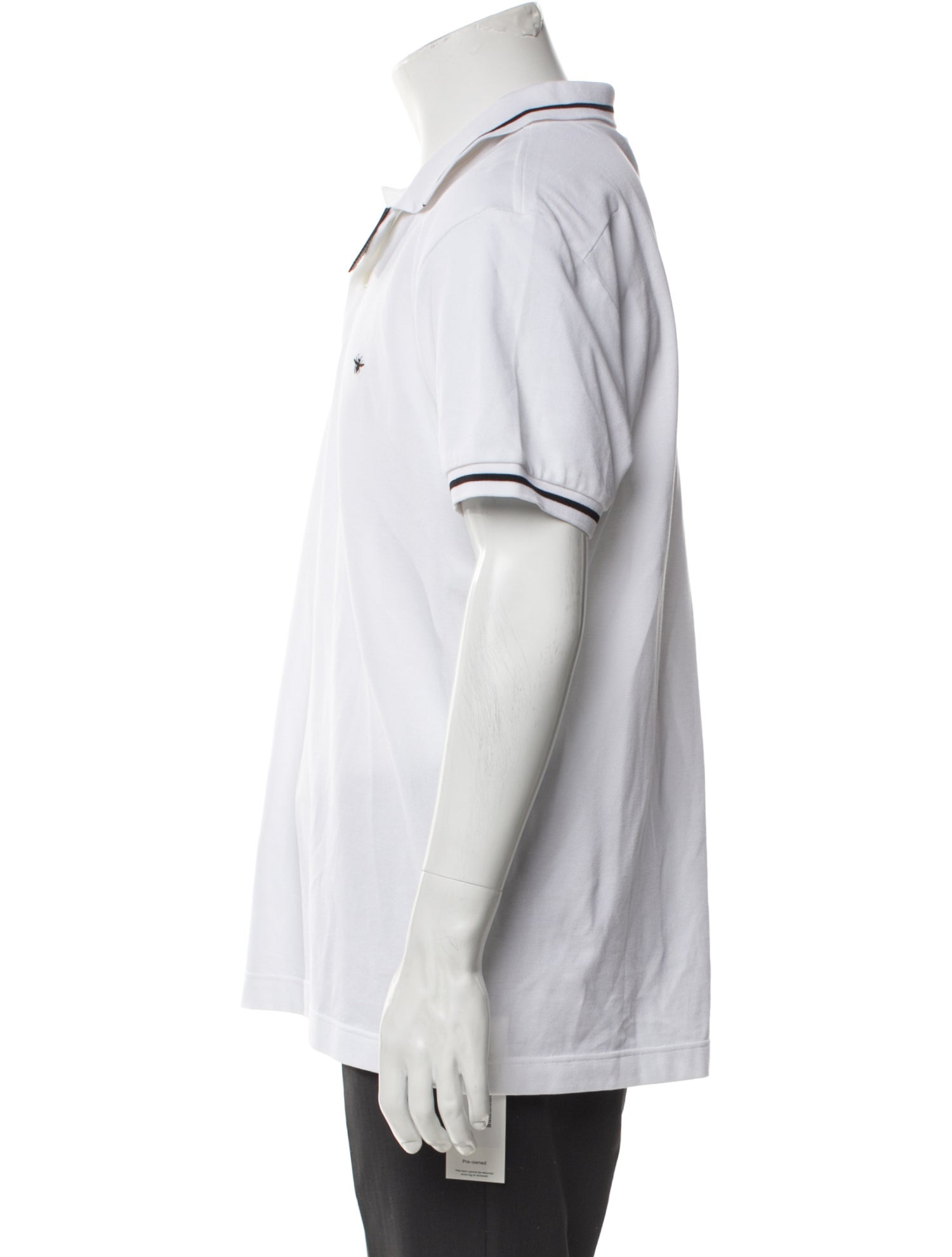 DIOR MEN Bee Accent Collar Polo Shirt