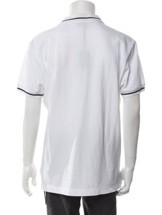 DIOR MEN Bee Accent Collar Polo Shirt