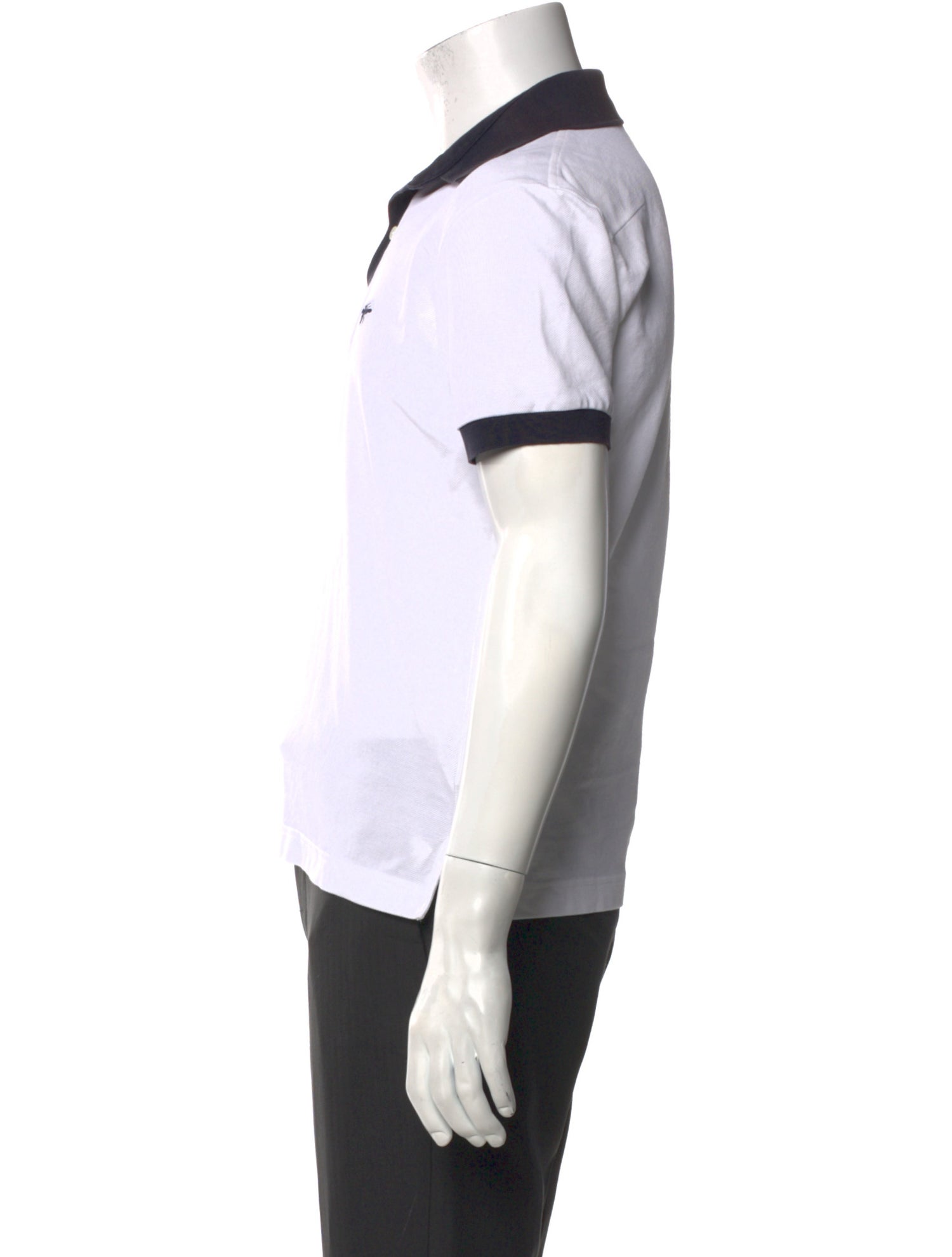 Dior Homme Bee Accent Colorblock Pattern Polo Shirt