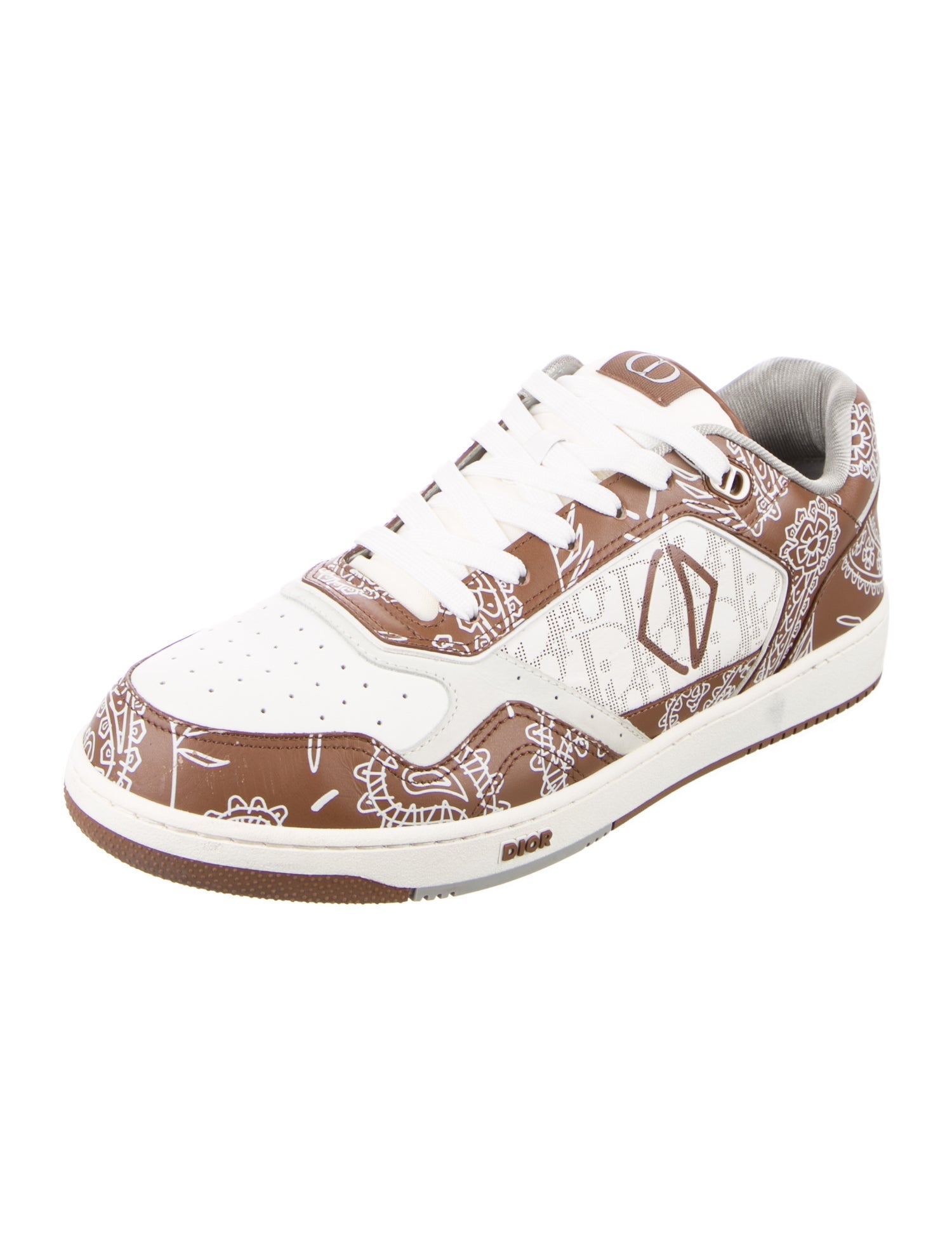DIOR MEN B27 'CD Oblique Paisley -Coffee' Sneakers