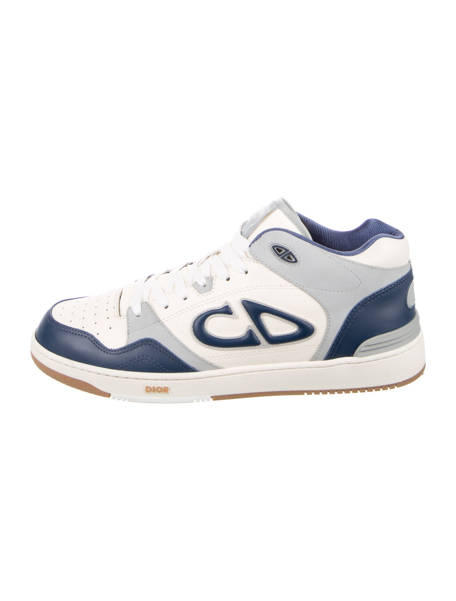DIOR MEN B57 Mid 'Cream Blue' Sneakers