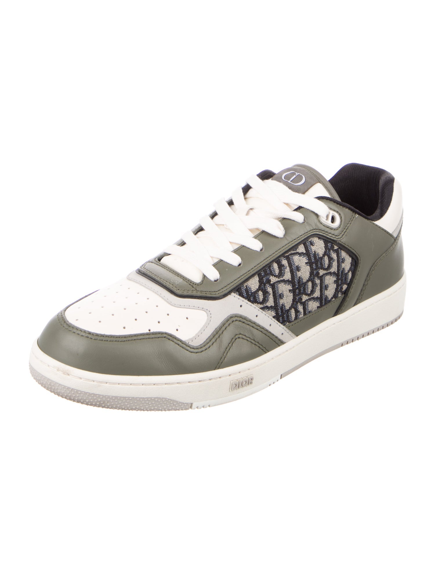 DIOR MEN B27 'Oblique - Olive Cream' Sneakers