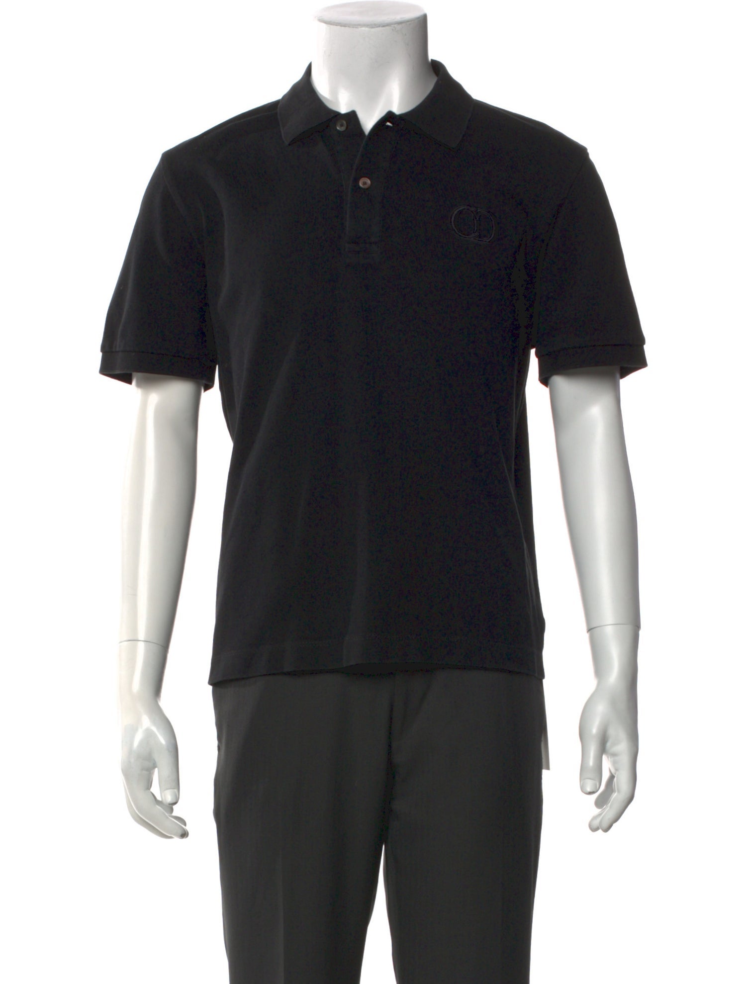 DIOR MEN Bee Accent Collar Polo Shirt