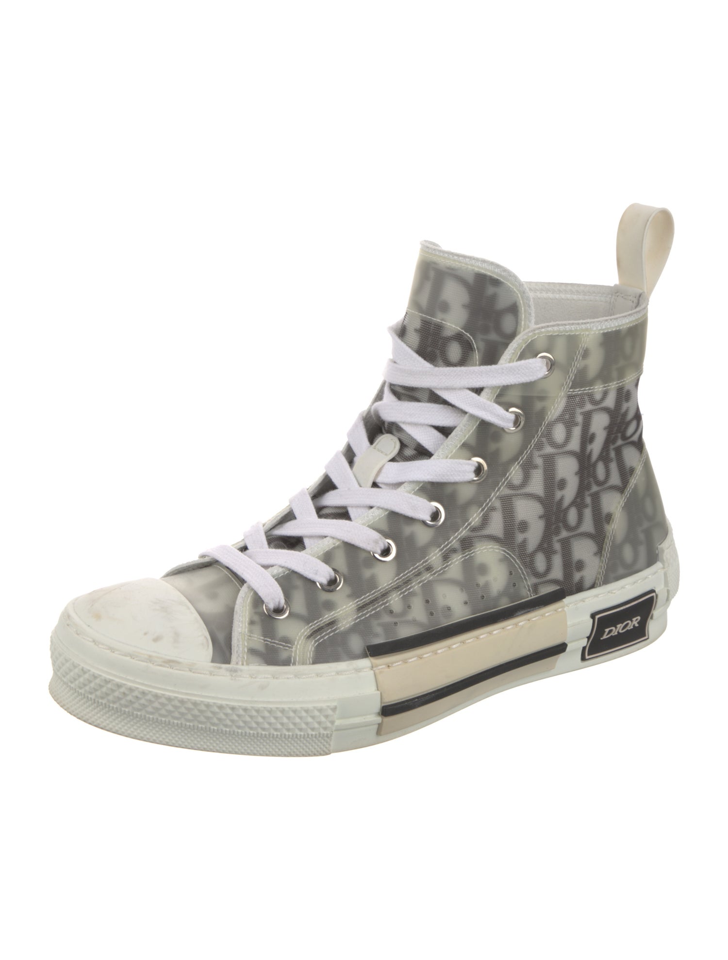 DIOR MEN B23 'Oblique Transparent - White Black' Sneakers