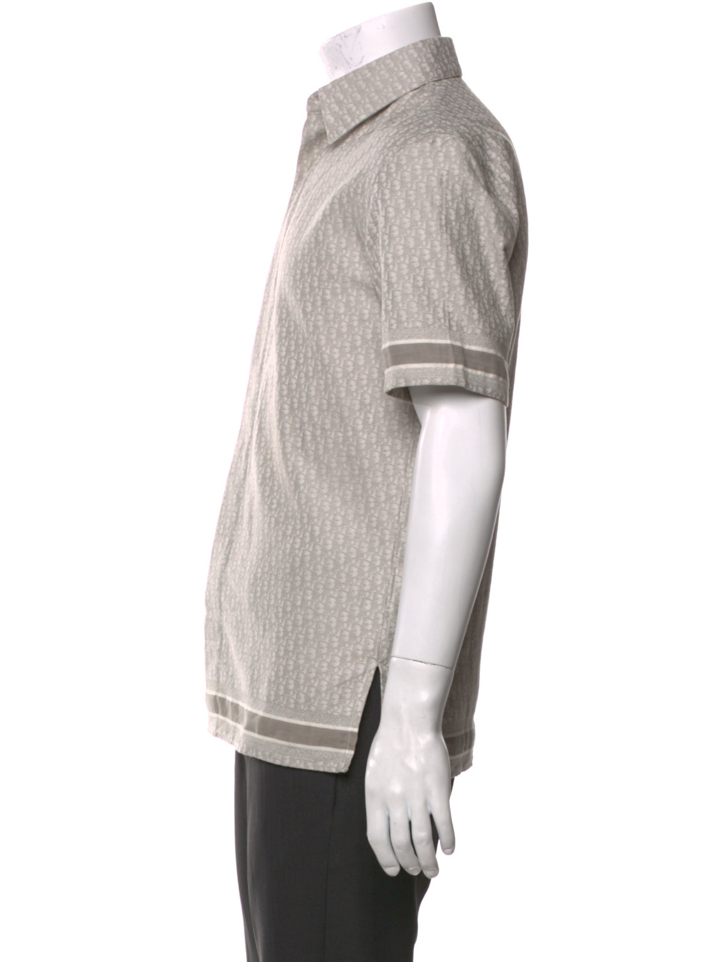 DIOR MEN Oblique Jacquard Short Sleeve Shirt