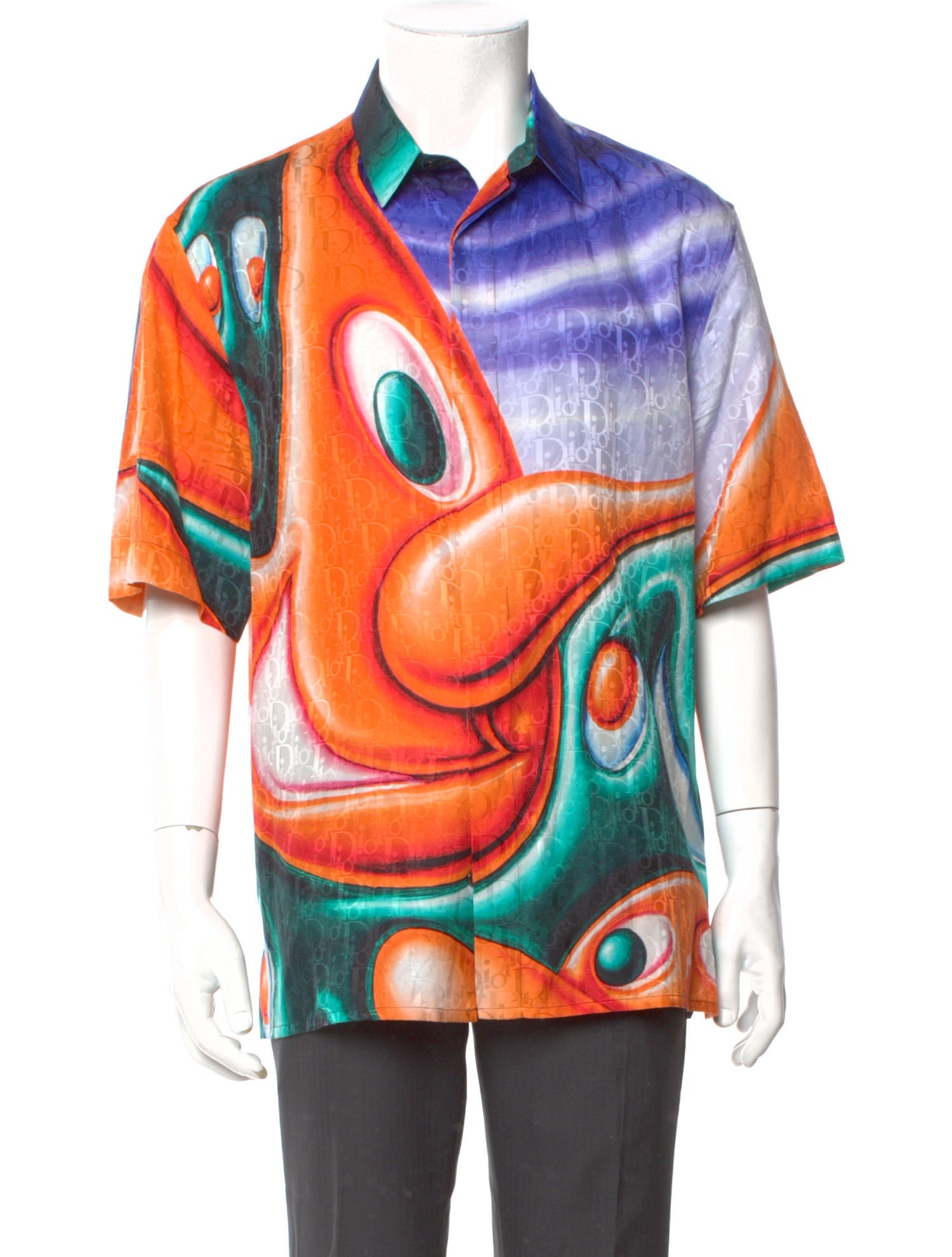 DIOR x Kenny Scharf 2021 Oblique Jacquard Shirt