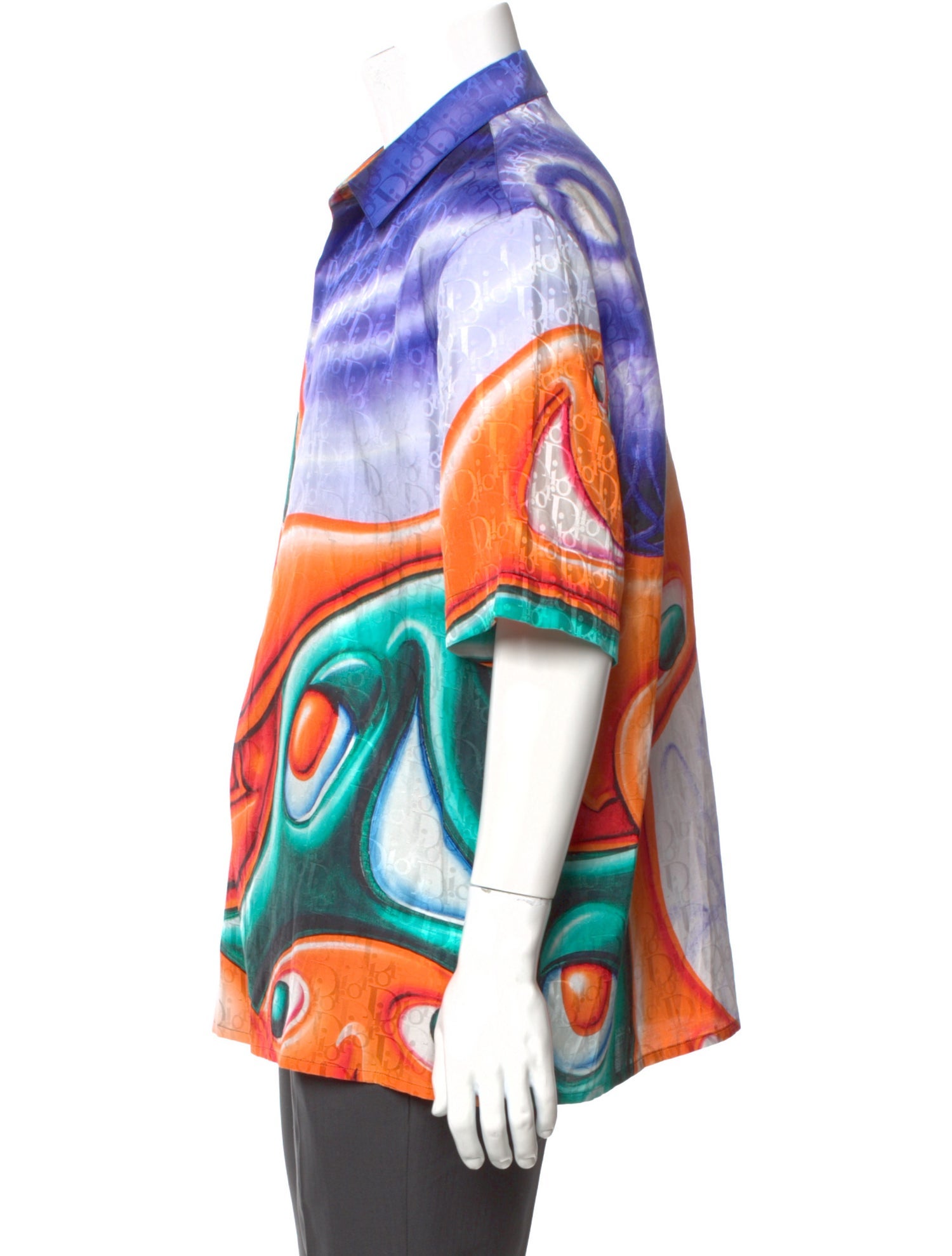 DIOR x Kenny Scharf 2021 Oblique Jacquard Shirt