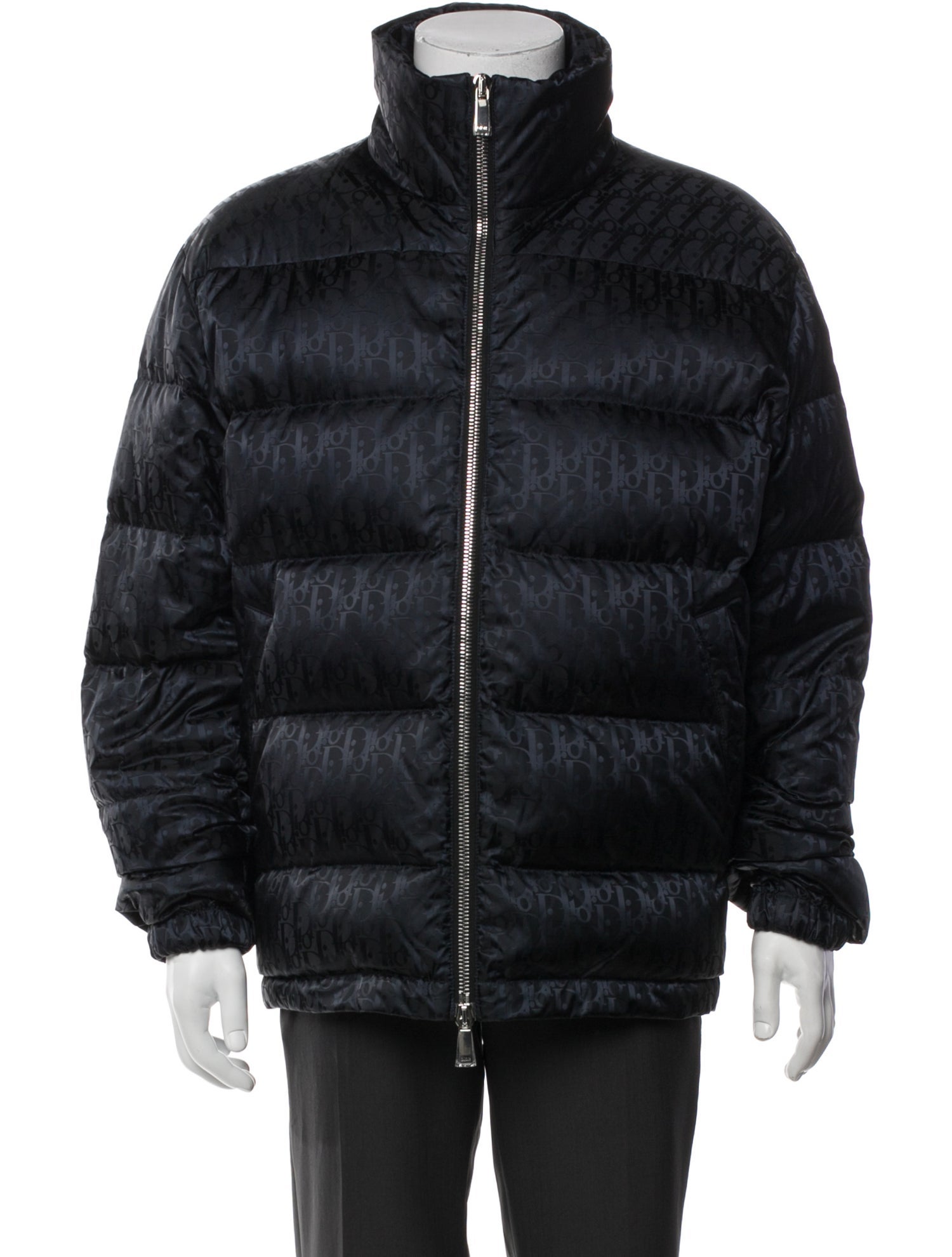 DIOR MEN 2019 Oblique Jacquard Puffer Coat