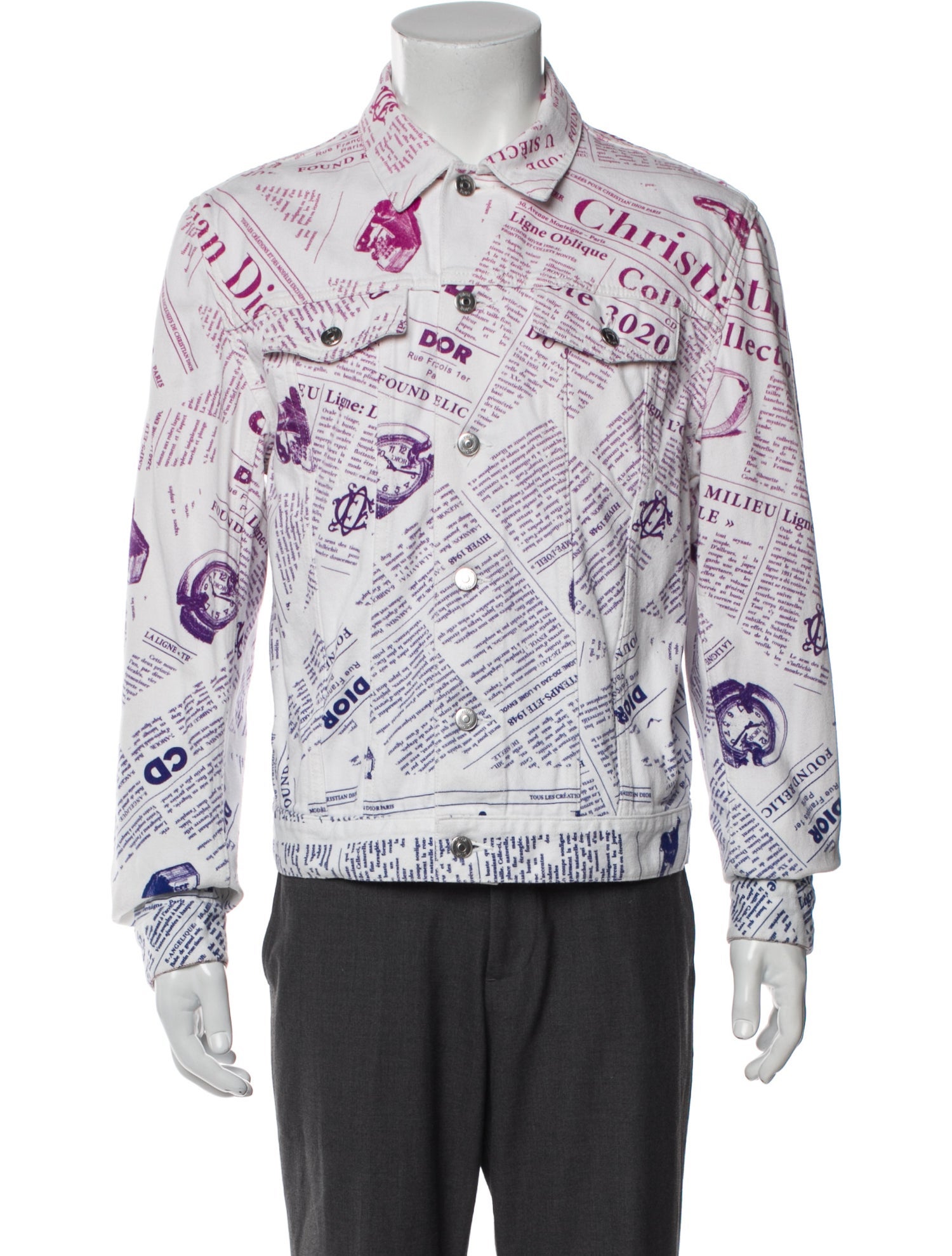 DIOR x Daniel Arsham 2020 Printed Denim Jacket