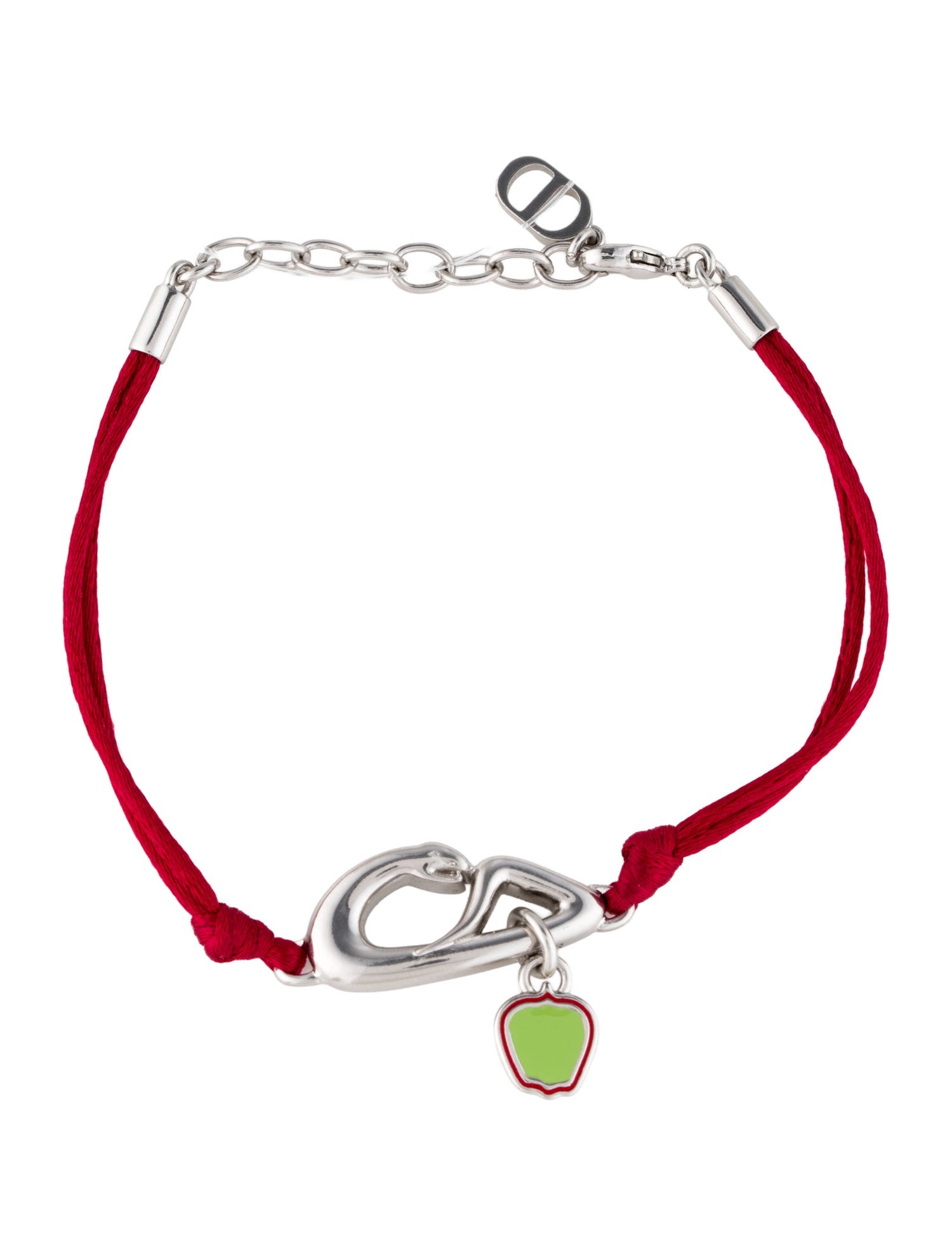 DIOR x KAWS Enamel & Silk-Cord Bracelet