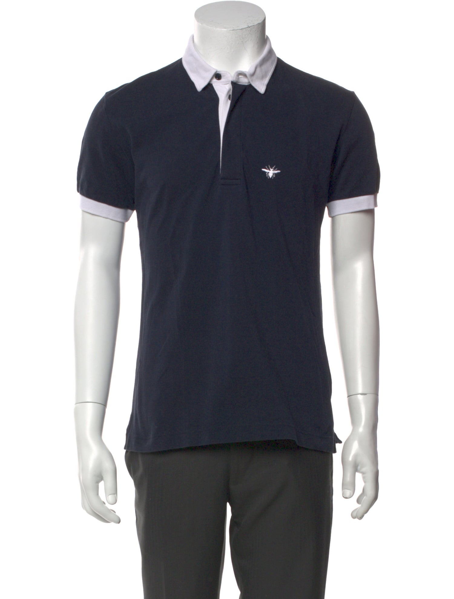 Dior Homme Bee Accent Crew Neck Polo Shirt