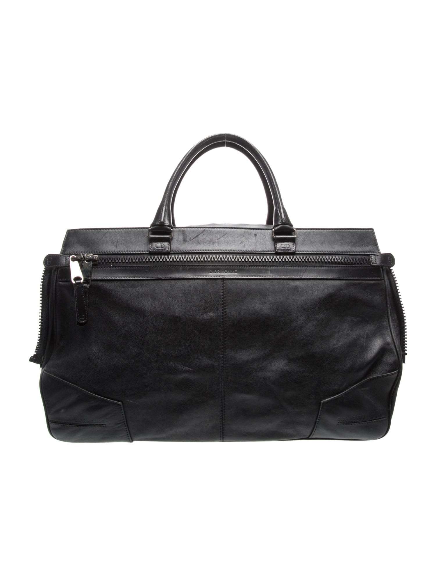 Dior Homme Leather Sharper Weekender Bag