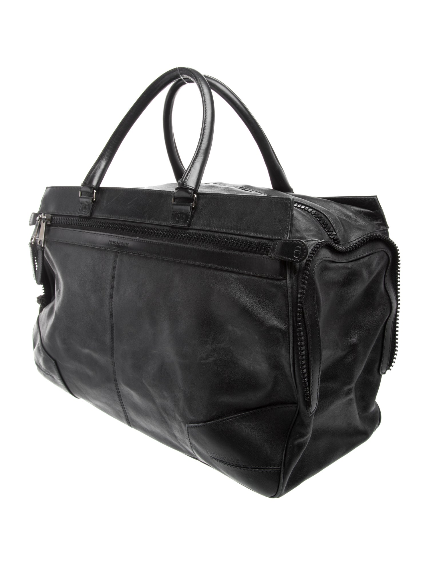 Dior Homme Leather Sharper Weekender Bag